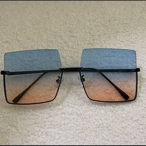 NEW* Square Ombre Sunset Oversize Sunglasses